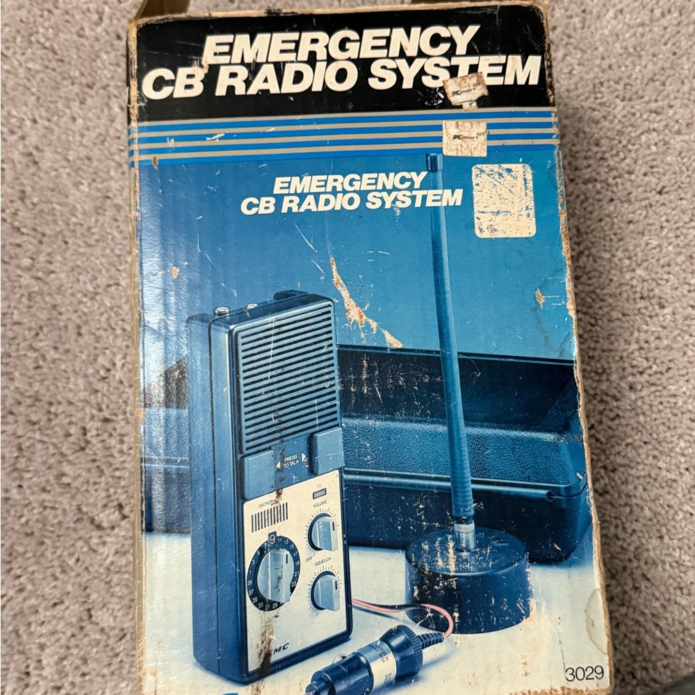 Vintage Working 1970-1980 Kmart Emergency CB Radio System Portable CB Radio